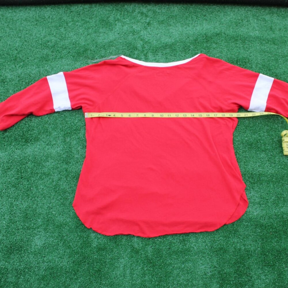 NHL Detroit Red Wings 3/4 sleeve Women's Touch by Alyssa Milano - Picture 5 of 6